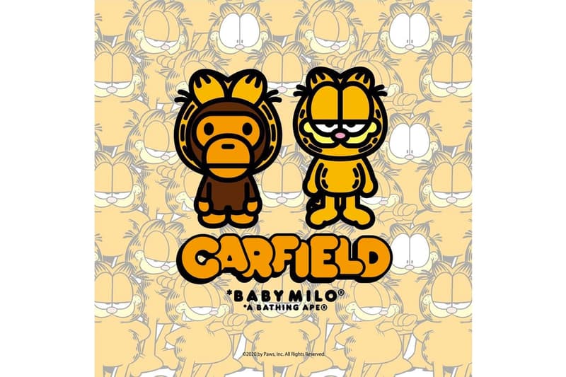 A BATHING APE® x《Garfield》推出首回聯乘服裝系列