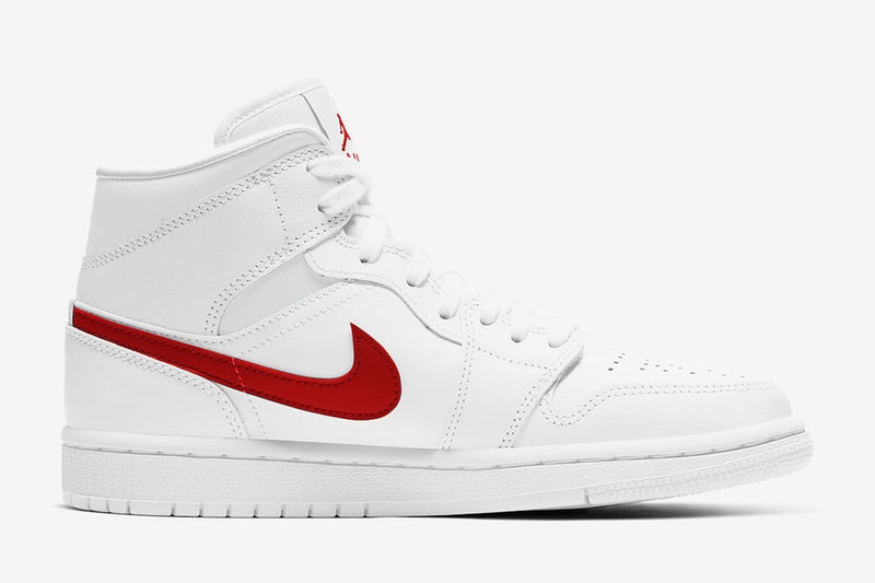 Air Jordan 1 Mid 推出全新經典白紅配色