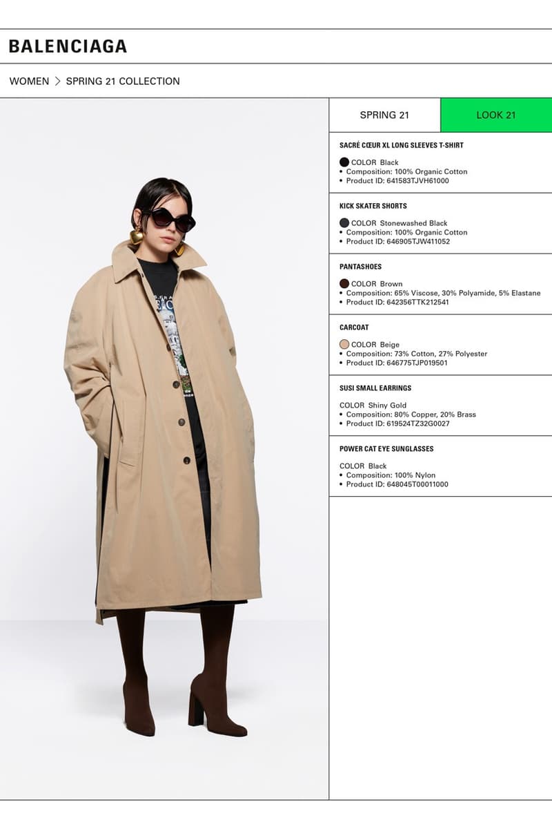 BALENCIAGA 2021 春季系列 Lookbook 正式發佈