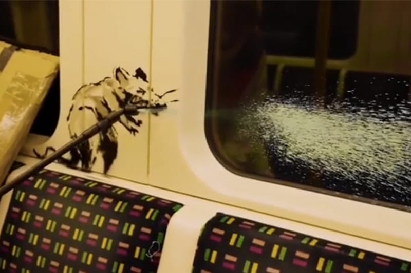 Banksy 最新疫情創作意外遭地鐵清潔人員清除（UPDATE）