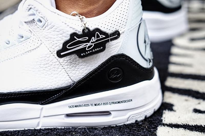 fragment design x Air Jordan 3 全新聯名鞋款上腳圖輯曝光