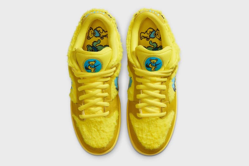 Grateful Dead x Nike SB Dunk Low 最新聯名配色「Opti Yellow」即將發售