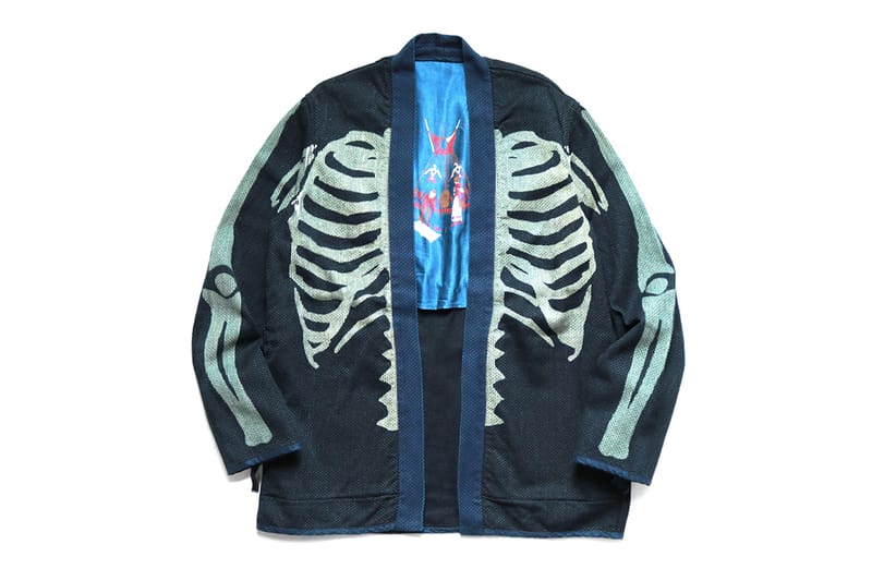 Kapital 藍染骨頭印花道着外套