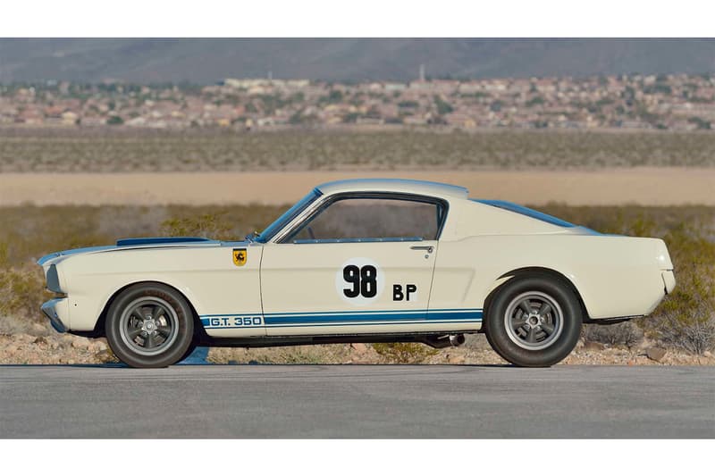 1965 年 Mustang Shelby GT350R 原型車創下最高 Mustang 成交紀錄