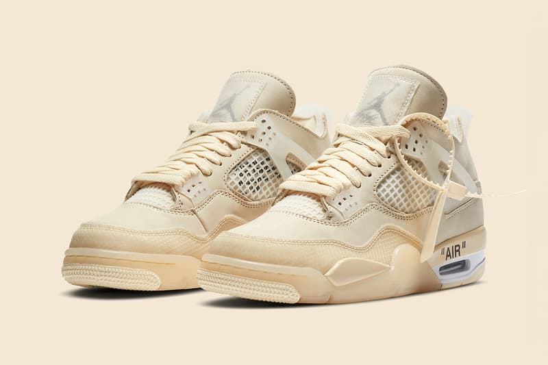 Off-White™ x Air Jordan 4「 Sail」鞋款官方圖輯正式公開