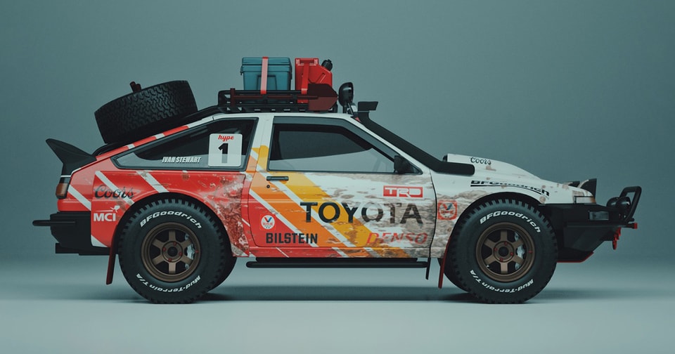 藝術家打造toyoto Ae86 越野版本改裝車型 Pandemic Hypebeast