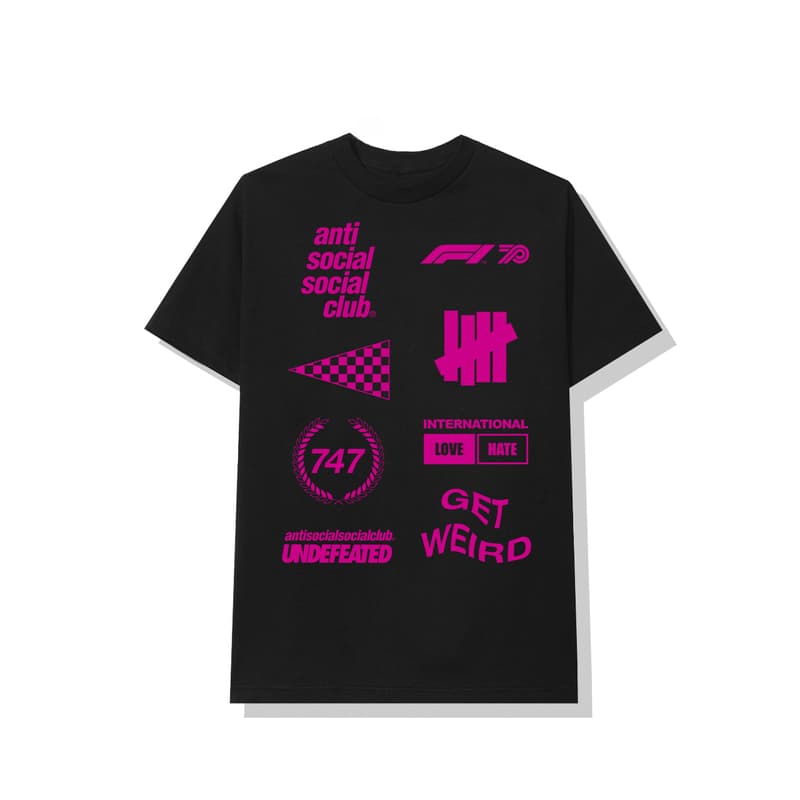 Anti Social Social Club x UNDEFEATED x Formula 1 全新聯乘系列正式發佈