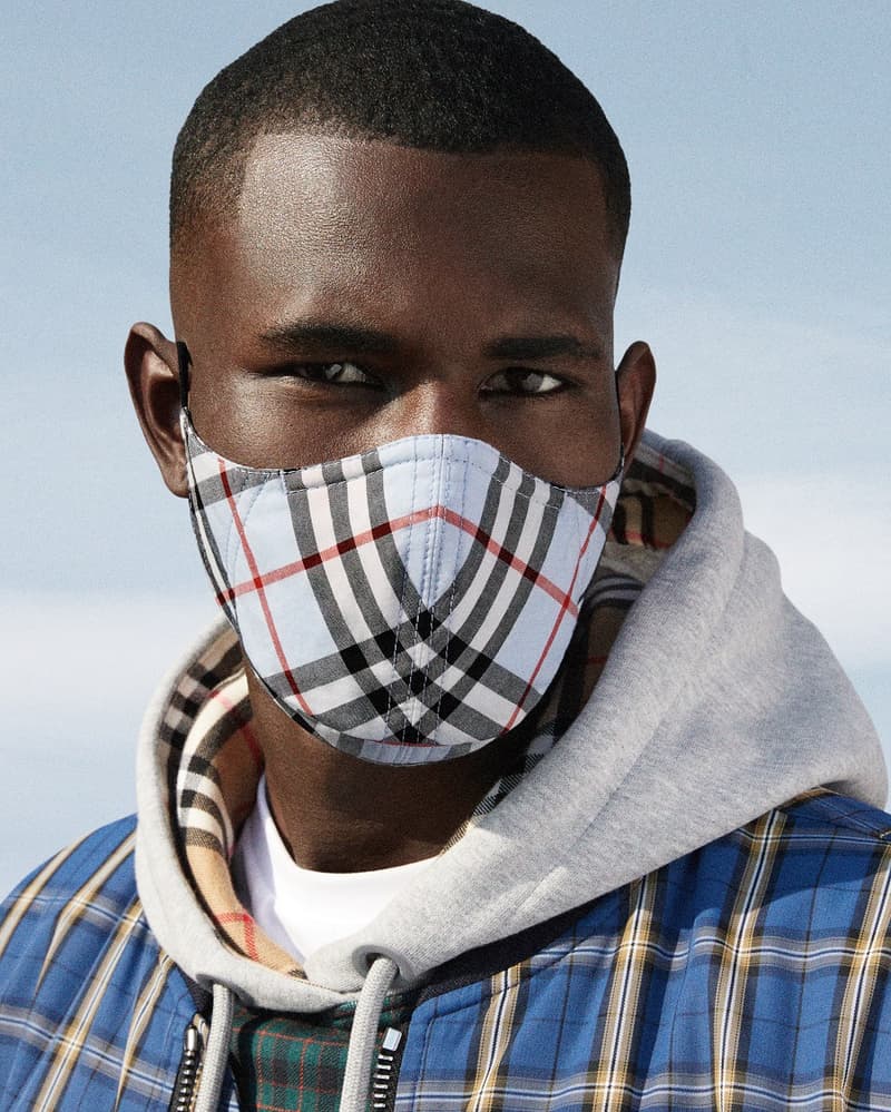 Burberry 推出品牌經典格紋棉質口罩