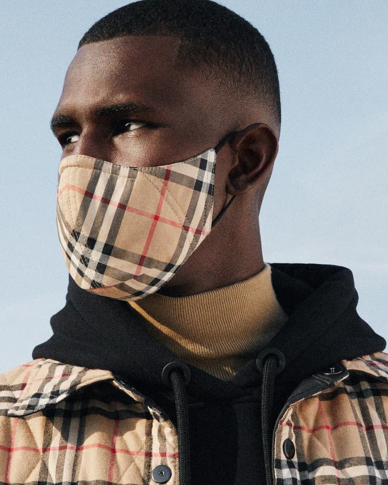 Burberry 推出品牌經典格紋棉質口罩
