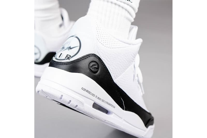 近賞 fragment design x Air Jordan 3 最新實著圖輯
