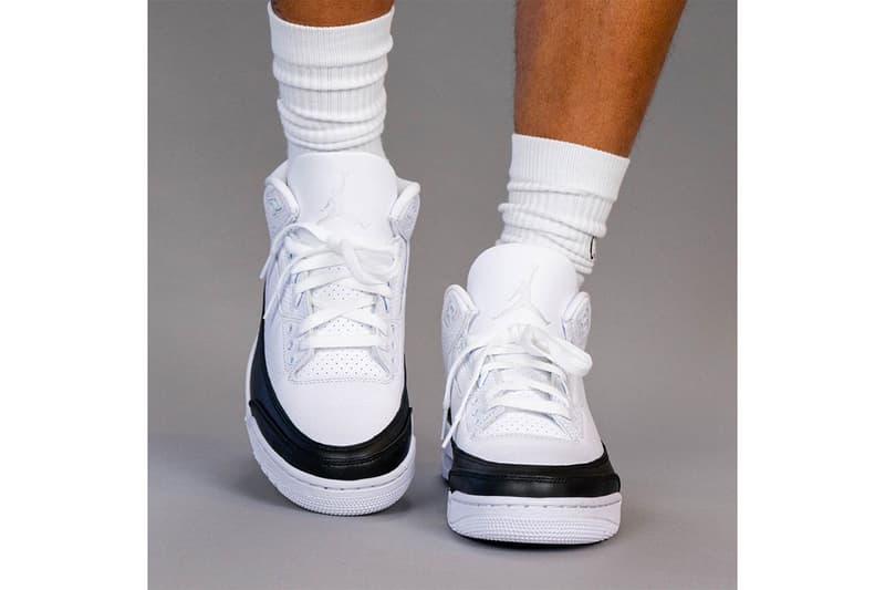 近賞 fragment design x Air Jordan 3 最新實著圖輯
