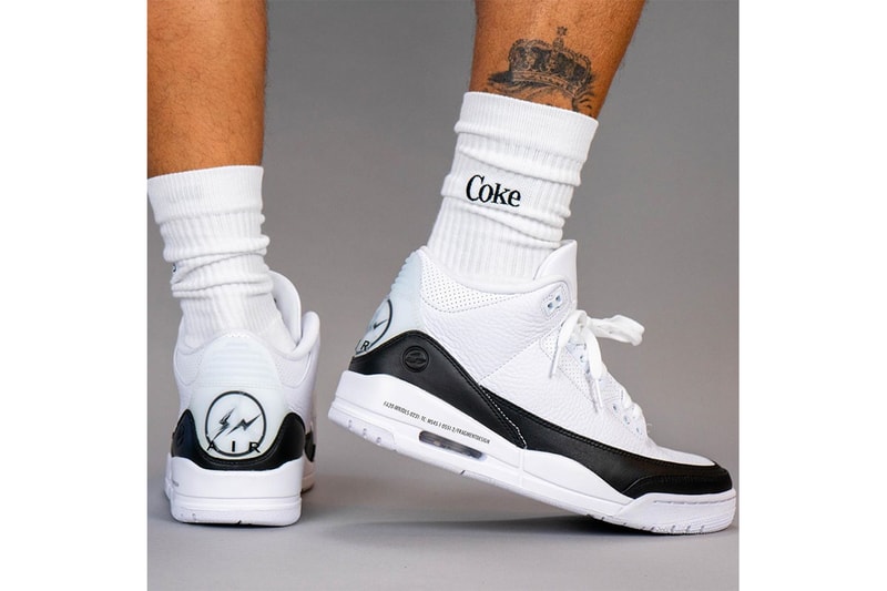 近賞 fragment design x Air Jordan 3 最新實著圖輯