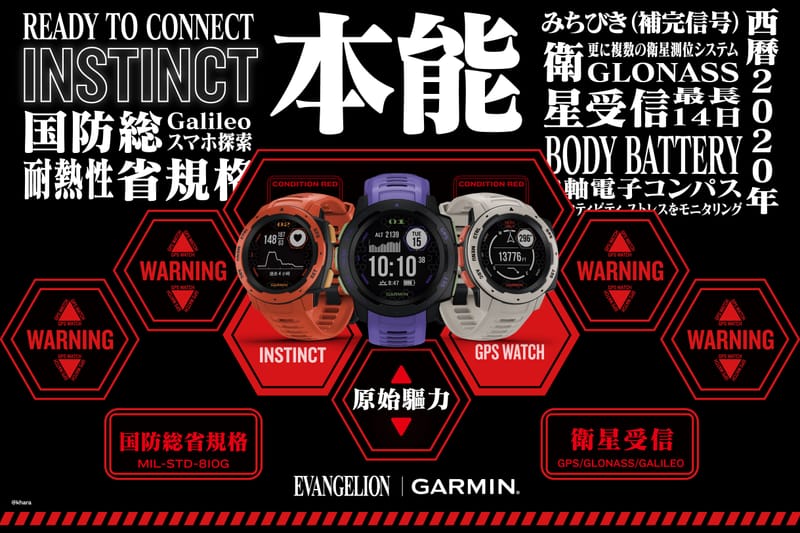 Garmin x《新世紀福音戰士 Evangelion》聯乘系列腕錶發佈
