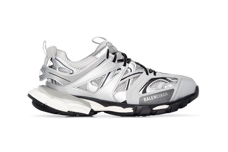 Balenciaga 釋出「全銀配色」Track Sneaker