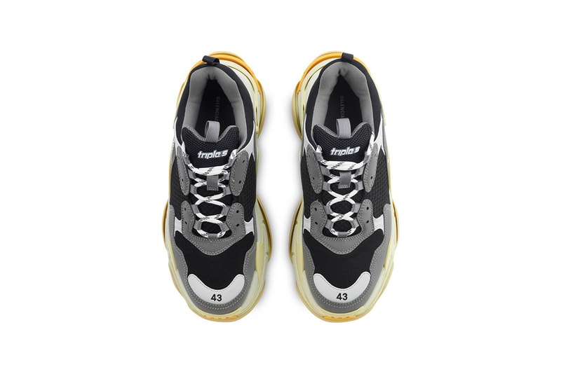 Balenciaga Triple S 釋出全新 Gray/Yellow 配色