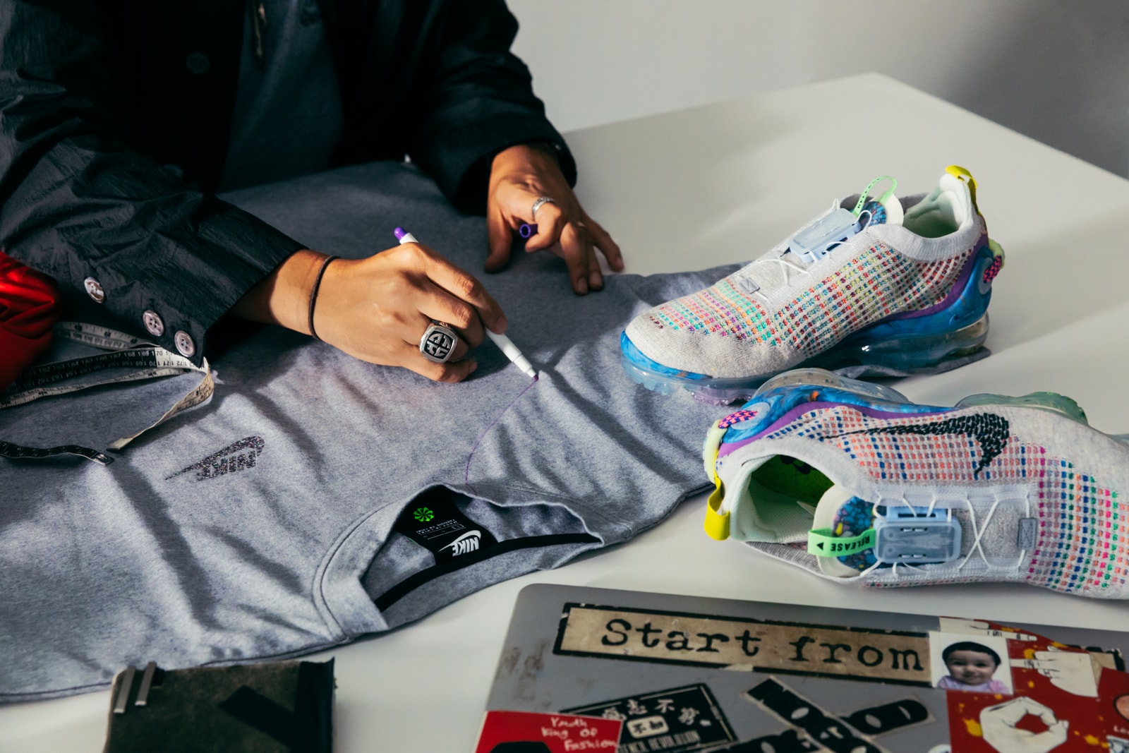 Nike 永續時尚－設計師 Jason Lee 升級重製舊衣配搭 Air VaporMax 2020