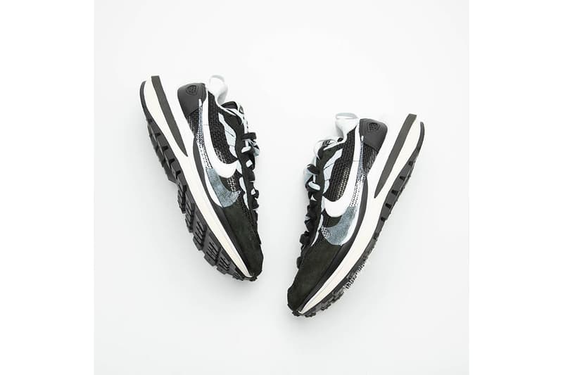 近賞 sacai x Nike Vaporwaffle 黑白配色清晰細節圖輯