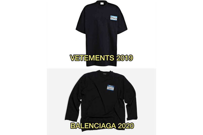 Vetements 竟發文指控 Balenciaga 新品抄襲？