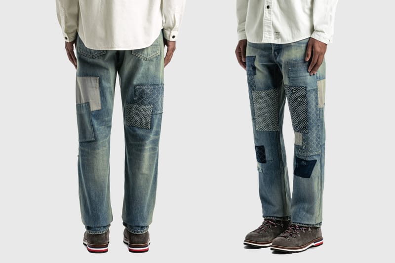 FDMTL 拼布洗水牛仔褲於 HBX 無預警上架！