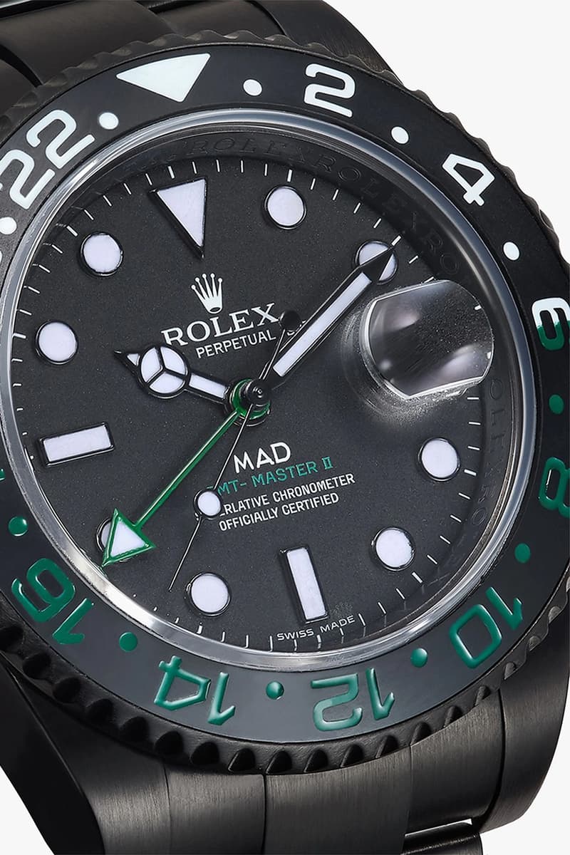 MAD Paris 推出全新 Rolex GMT Master II 紅綠細節定製腕錶