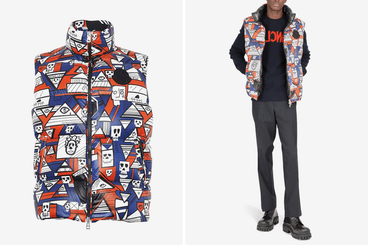 Moncler 攜手 Balt Getty 推出別注印花羽絨背心