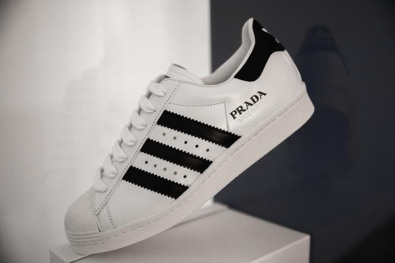 一覽 PRADA for adidas Superstar 聯乘鞋款細節