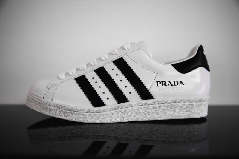 一覽 PRADA for adidas Superstar 聯乘鞋款細節