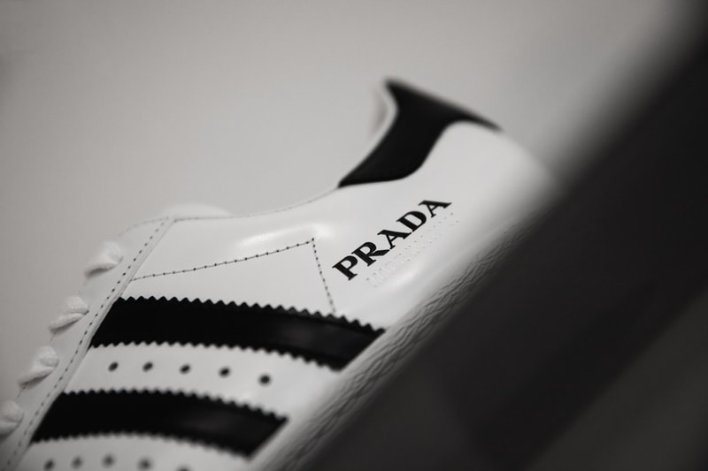 一覽 PRADA for adidas Superstar 聯乘鞋款細節