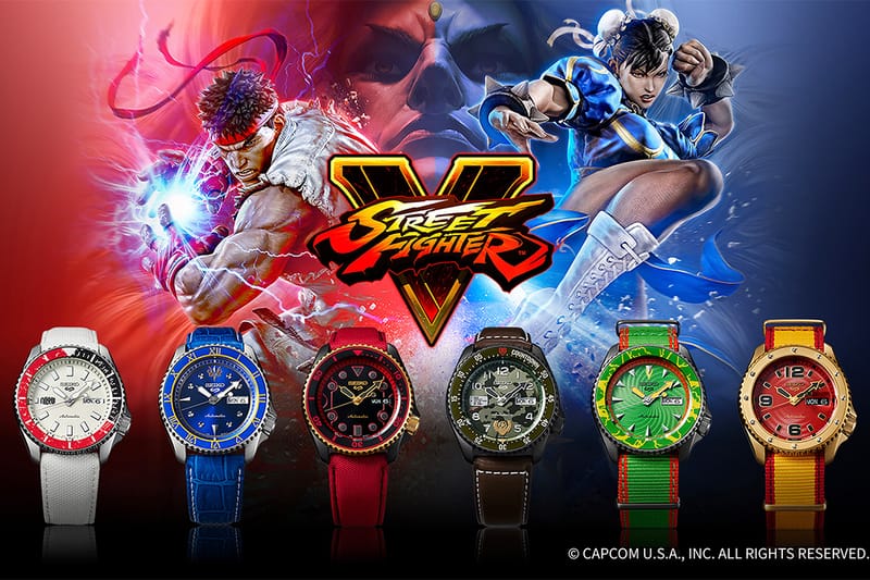 Seiko 5 Sports x《Street Fighter V》全新聯乘腕錶系列發佈