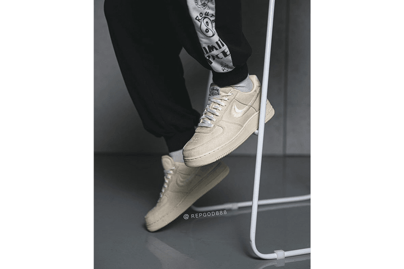 率先上腳 Stüssy x Nike Air Force 1 全新聯名配色「Fossil Stone」