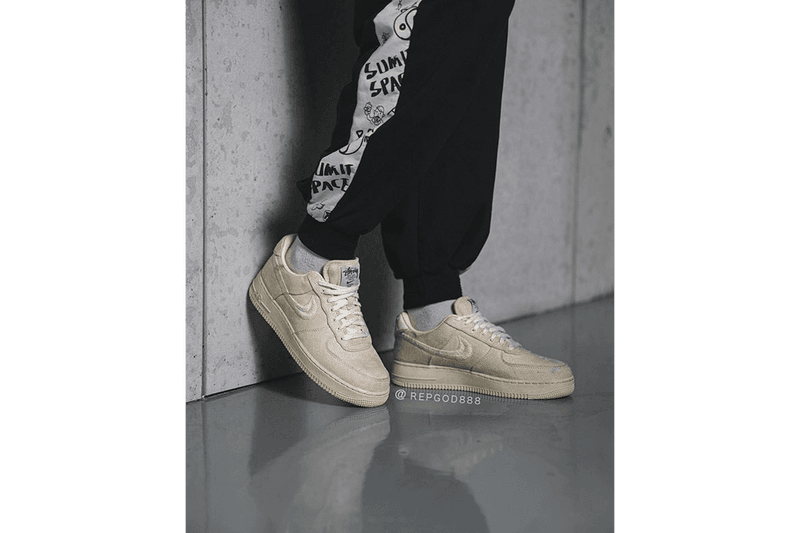 率先上腳 Stüssy x Nike Air Force 1 全新聯名配色「Fossil Stone」