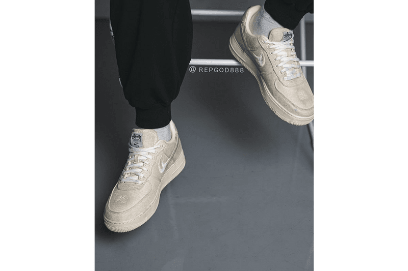率先上腳 Stüssy x Nike Air Force 1 全新聯名配色「Fossil Stone」