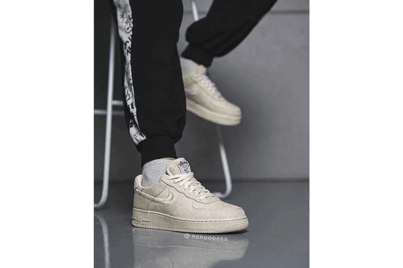 率先上腳 Stüssy x Nike Air Force 1 全新聯名配色「Fossil Stone」