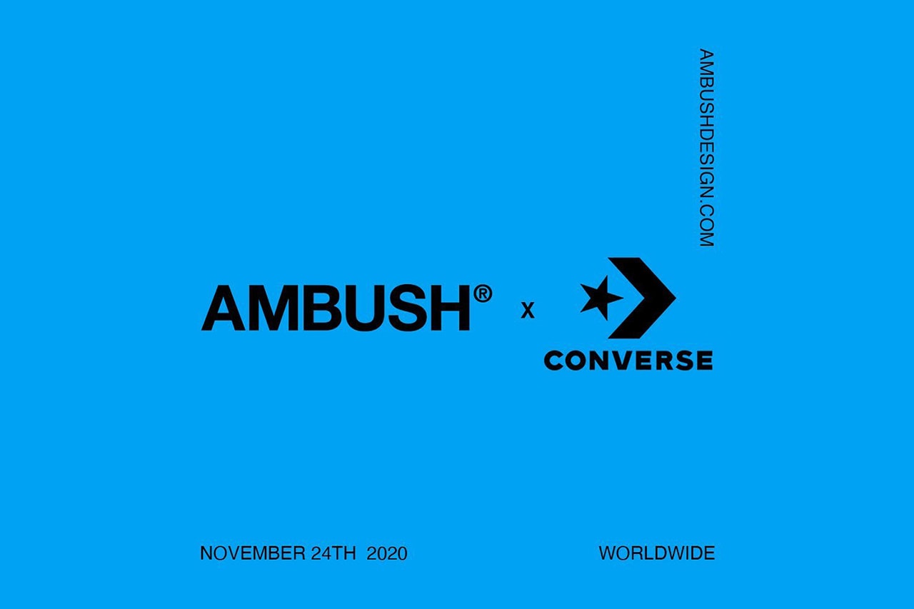 AMBUSH x Converse 全新聯乘系列鞋款突襲公開