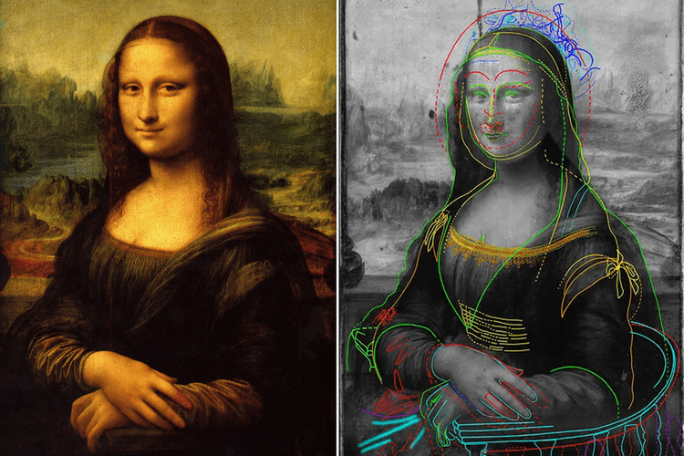 科學家發現暗藏於《Mona Lisa》底下之前所未見的「神秘女子」草圖