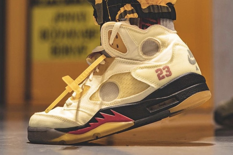 消息稱 Off-White™ x Air Jordan 5 最新聯名配色「Sail」將延期發售