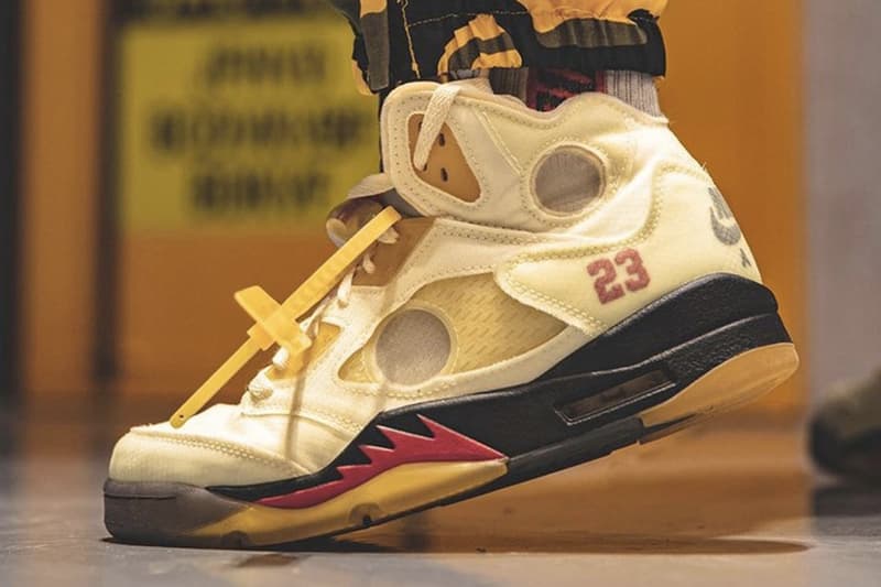 消息稱 Off-White™ x Air Jordan 5 最新聯名配色「Sail」將延期發售