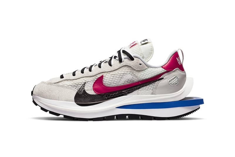 sacai x Nike Vaporwaffle 最新聯名配色「Red/White/Blue」與「Black/White」登場