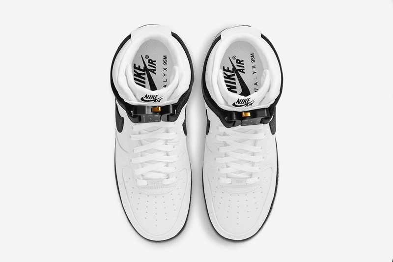 1017 ALYX 9SM x Nike Air Force 1 High 聯名鞋款黑白配色圖輯釋出