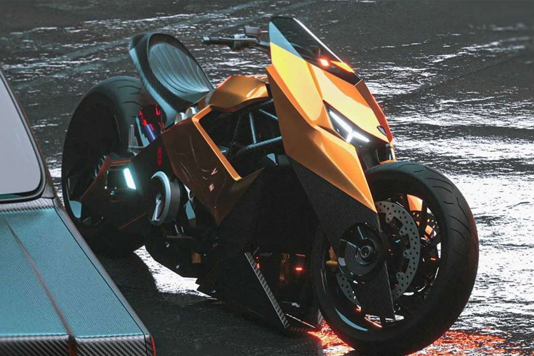 藝術家打造 Lamborghini Mangusta 全新概念電單車