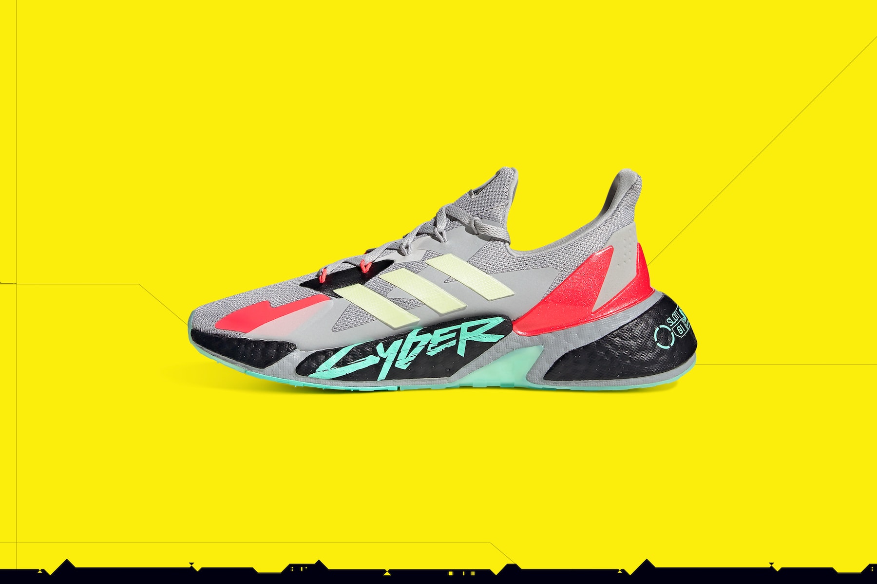 adidas 攜手《Cyberpunk 2077》推出 X9000 聯名鞋款系列