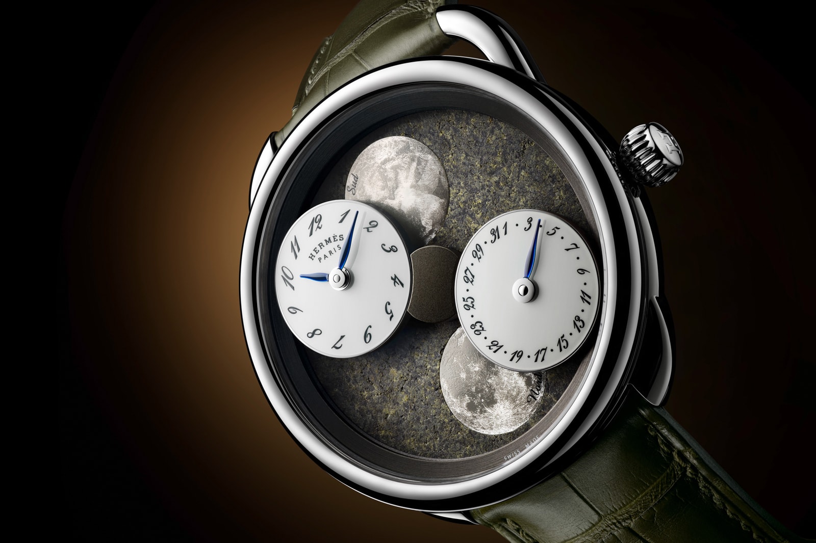 Hermès 推出 Arceau L’heure de la lune 月讀時光腕錶