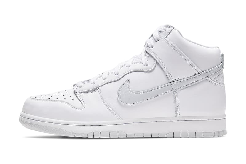 Nike Dunk High 全白配色「Pure Platinum」發售情報正式公開