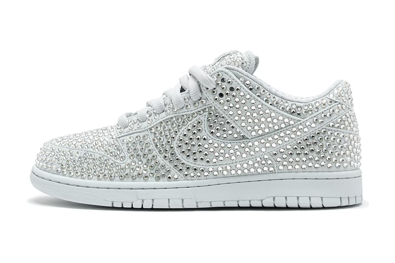 cpfm nike swarovski dunk low platinum