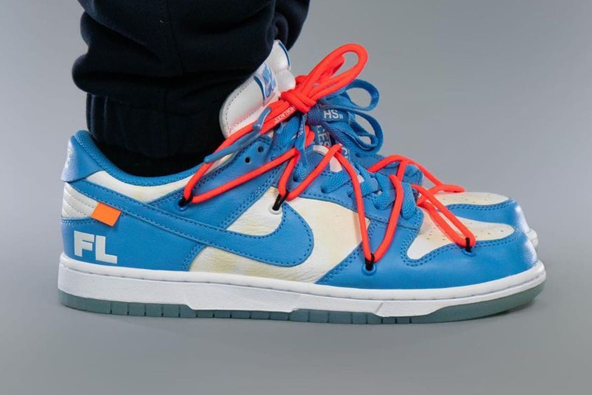 nike dunk low off white unc