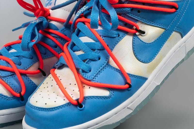 off white dunk blue