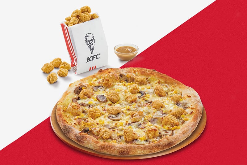 Pizza Hut 攜手 KFC 帶來全新「雞米花炸雞」披薩限量口味