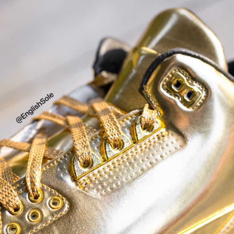 率先預覽全球限量發行 10 雙「全金」Air Jordan 3 Sample
