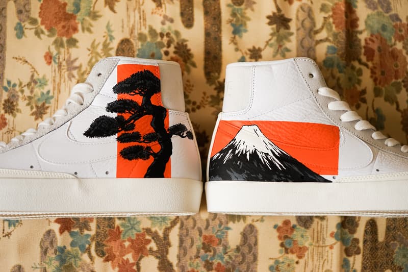 Simple Union 攜手 The Flying Hawk Studio 打造全新客製鞋款 Nike Blazer 77 Mid「松山」