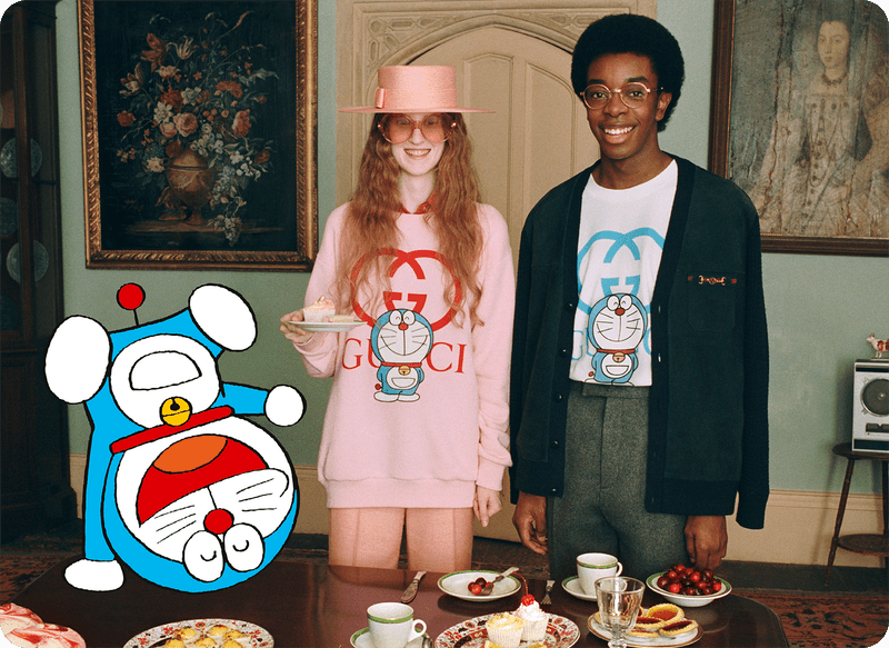 Gucci 攜手《Doraemon 哆啦A夢》打造最新聯名系列
